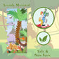 35 Piece Jumbo Dinosaur Puzzle for Kids Ages 3-6, Educational Large Floor Puzzles with Bonus Puzzle Sticker Sheets, Perfect Lear
