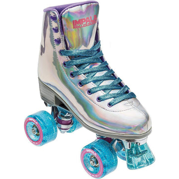 Impala Rollerskates Girl'S Impala Quad Skate (Big Kid/Adult) Holographic 6 (Us Men'S 4, Women'S 6) M