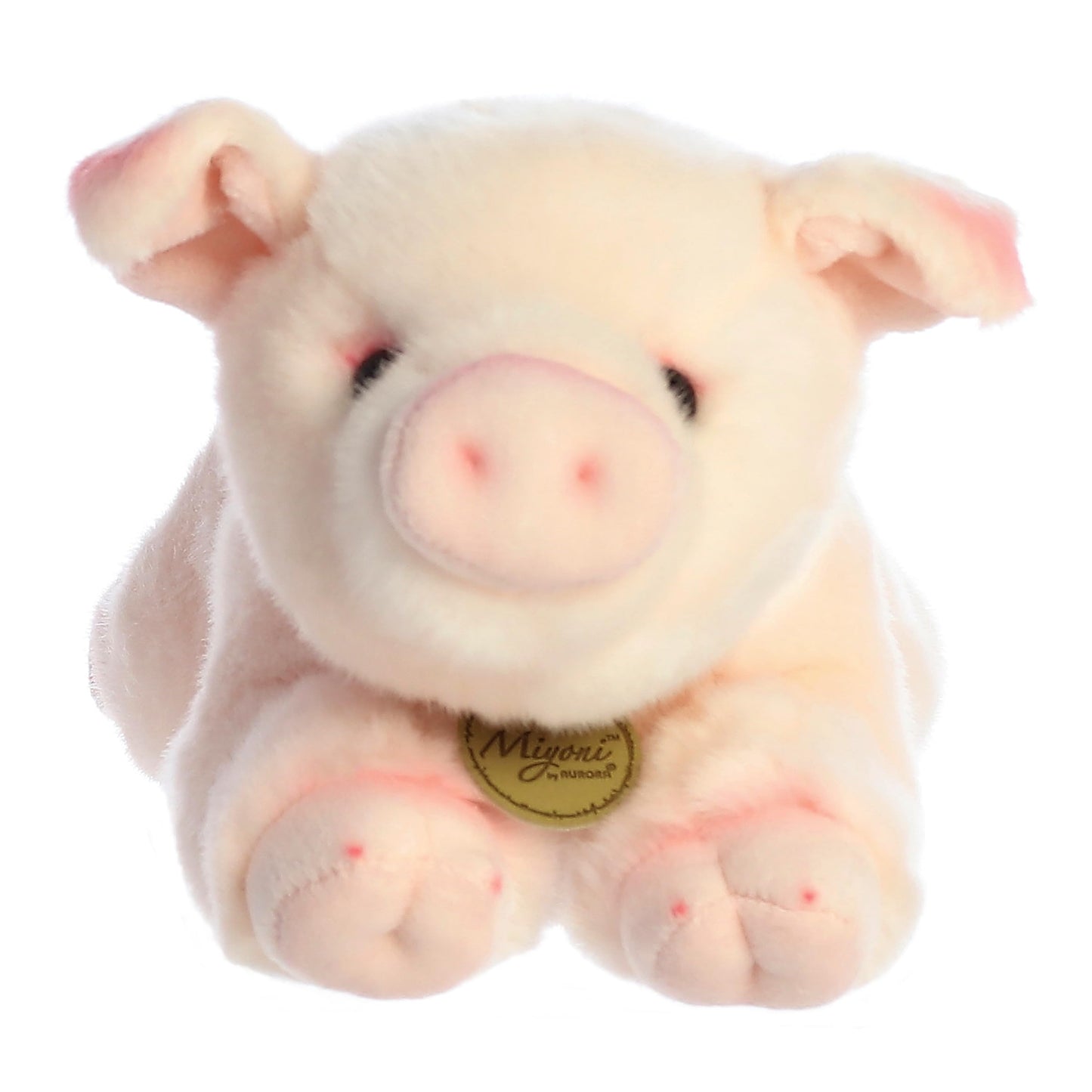 Aurora Realistic Miyoni Pig Stuffed Animal - Lifelike Detail - Cherished Companionship - Pink 11 Inches