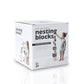 Wee Gallery Nesting Blocks - Woodland Animals And Numbers, Black And White Stacking And Building Toy For Toddlers And Kids, Motor Skills, Creative Play And Problem Solving For Children (Age 2 And Up)