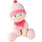 HABA 8" Snug Up Luisa Doll - Machine Washable Baby Doll, Safe for Newborns, Pink Fleece, Model 2618