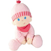 HABA 8" Snug Up Luisa Doll - Machine Washable Baby Doll, Safe for Newborns, Pink Fleece, Model 2618