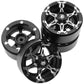 4Pack Vgoohobby 1.9 Metal Beadlock Wheels RC Wheel Rim Set 6-Spoke Compatible with Traxxas TRX4 Axial SCX10 AXI03007 Tamiya CC01