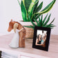 Luckybunny Truly A Friend Guardian Angel Statues, Sculpted Hand-Painted Girl Embracing Horse Figurines, Horse Lover Gifts, Cowgirls Gifts, Horse Loss Remembrance Gifts, Birthday
