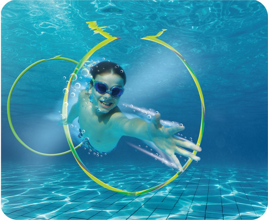 Prime Time Toys Diving Masters Torpedo Swim Hoops Set, 2-Pack