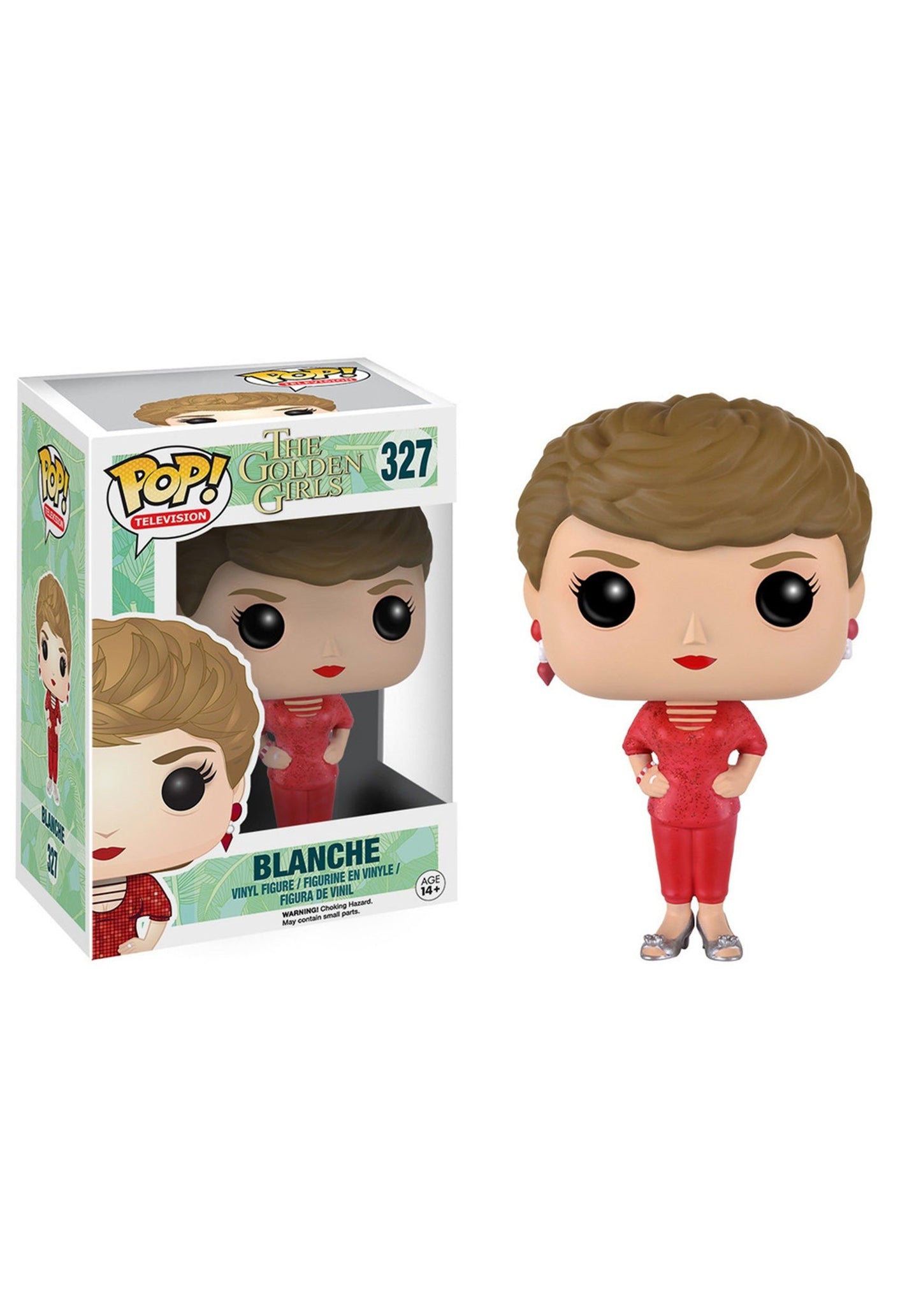 Funko POP TV Blanche Action Figure - Standard Size, Plastic, Red - Model 9120