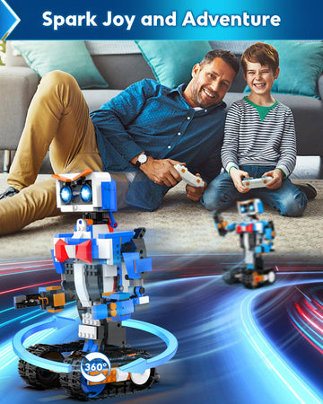 Robot Building Kits For Kids, Stem Toys For Boys Age 8-12, App & Remote Control Educational Coding Building Sets, Programmable Robot For Kids, Rechargeable Robotic Kit Gifts For Girls Boys (635 Pcs)