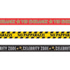 Amscan Hollywood Glossy Plastic Party Tape, 3 Designs, 30' - 3 Pcs