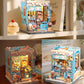 CUTEBEE Book Nook Kit  DIY Miniature House Kits for mature-themed and Teens  Dollhouse Booknook Tiny House  Bookshelf 3D Wooden Puzzle  DIY Craft Gifts for Family and Friends (Bella's Ice Cream)
