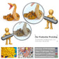Bretoyin Forest Animal Figure Realistic Playset 10Pcs Woodland Animal Figurines Toys Set Cake Toppers School Project Diorama Mod