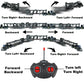 CALEST Remote Control Car Transporter Truck Includes 6 Cars, 14'' 1:48 Car Transporter Semi Truck Toy, Equipped with 2 Rechargea