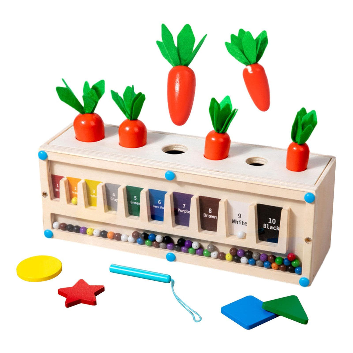 Atorse 3 In 1 Montessori Toy Early Learning Holiday Puzzle Toy Multifunctional