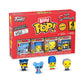 Funko Pop! Bitty: Simpsons - Itchy, Marge Simpson, Moe Szyslak, and A Surprise Mystery Mini Figure - 0.9 Inch (2.2 Cm) - The Sim