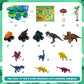 MindPal 19 in 1 Dinosaur Toys for Kids 3-5 5-7, Dinosaur Truck Set for Toddlers with 3 Pull Back Cars, 8 Dino Figures, Christmas