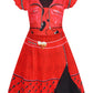 Sukyfecde Red Dress Up Princess Dresses for Girls Kid Christmas Costumes Toddlers Birthday Party Role Play Outfits Size 7-8