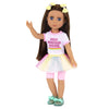 Battat Glitter Girls 14' Doll Kika - Brown Hair, Blue Eyes, Ice Cream Outfit & Accessories - Ages 3+, Pink