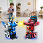 AMENON Remote Control Transform Car Robot Boys Toys with Lights RC Car 2.4Ghz 1:18 Rechargeable 360   Rotating Race Car Christma