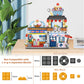 Japanese Street View Ice Drink Shop Mini Building Blocks Toys Model Set, Moc Creative Diy Simulation Architecture, 668 Pcs Mini
