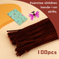 Giwrmu 100 Pieces Pipe Cleaners Chenille Stem, Brown Pipe Cleaners Craft, Fuzzy Sticks Craft Supplies, Colored Pipe Cleaner for