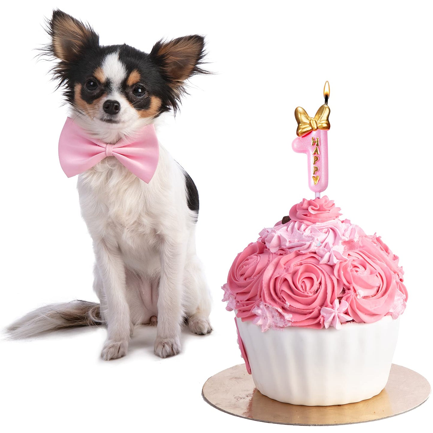 Candle Pink Birthday Candle Girl Happy Birthday Cake Topper, Birthday Candle for Cake Topper Birthday Baking Celebration Reunion