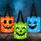 Sadnyy 3 Pcs Halloween Trick or Treat Bags Light up for Kids Pumpkin Candy Bucket LED Halloween Treating Baskets Reusable Goody 