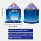 WillingHeart Rocket Ship Play Tent - Foldable Indoor/Outdoor 53”H x 40” - Kids Astronaut Space-Themed Toy for Boys & Girls