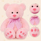 Morismos 39 Inches Pink Giant Teddy Bear Plush Toy,Big Bow Bear Stuffed Animal Plush, Soft Bear Plush Gifts For Kids,Girlfriend