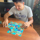 b. dazzle, inc. Scramble Squares Sea Turtles Puzzle - 9 Piece Brain Teaser for Kids & Adults - Cardboard, Model 10164