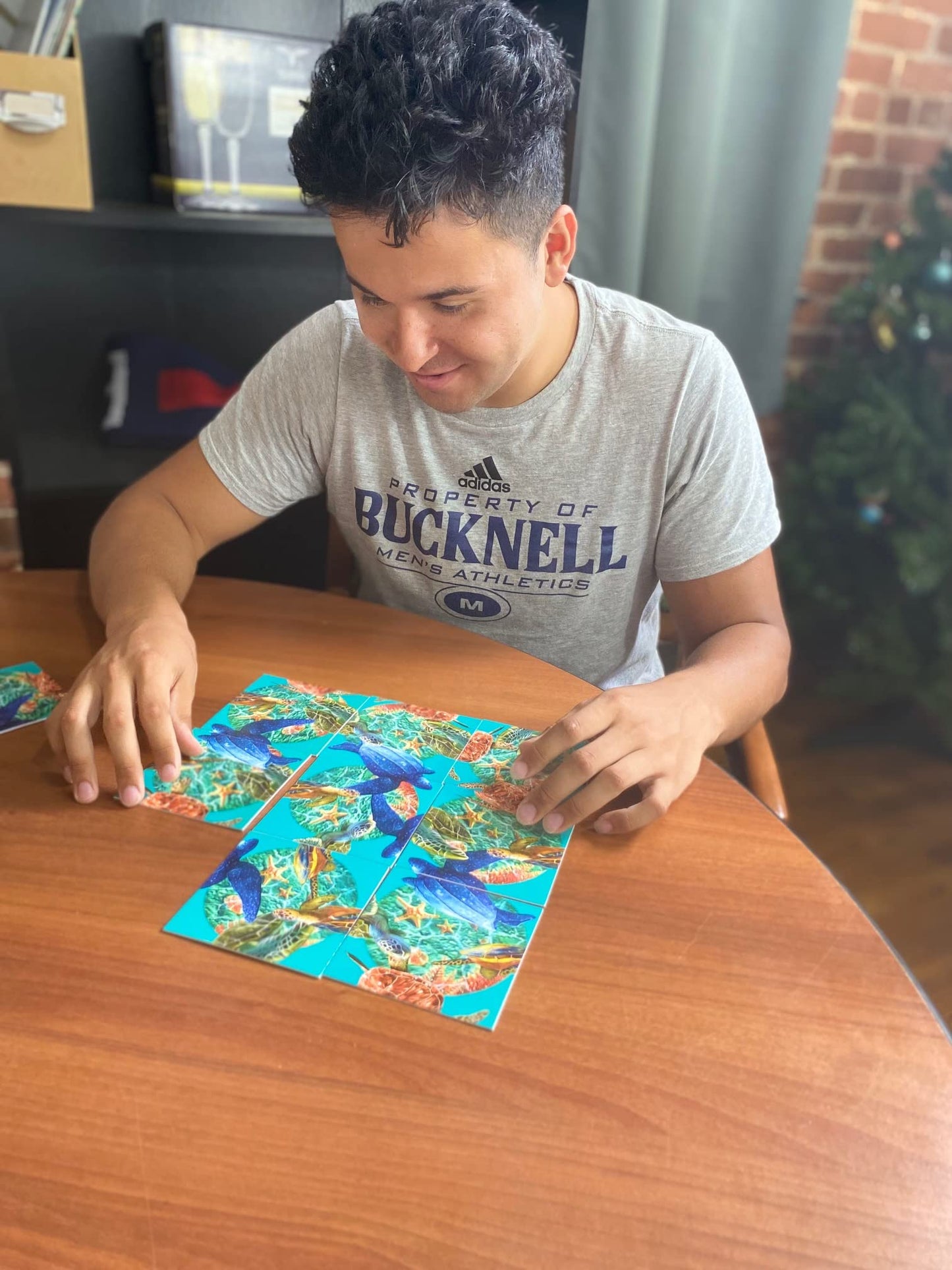 b. dazzle, inc. Scramble Squares Sea Turtles Puzzle - 9 Piece Brain Teaser for Kids & Adults - Cardboard, Model 10164