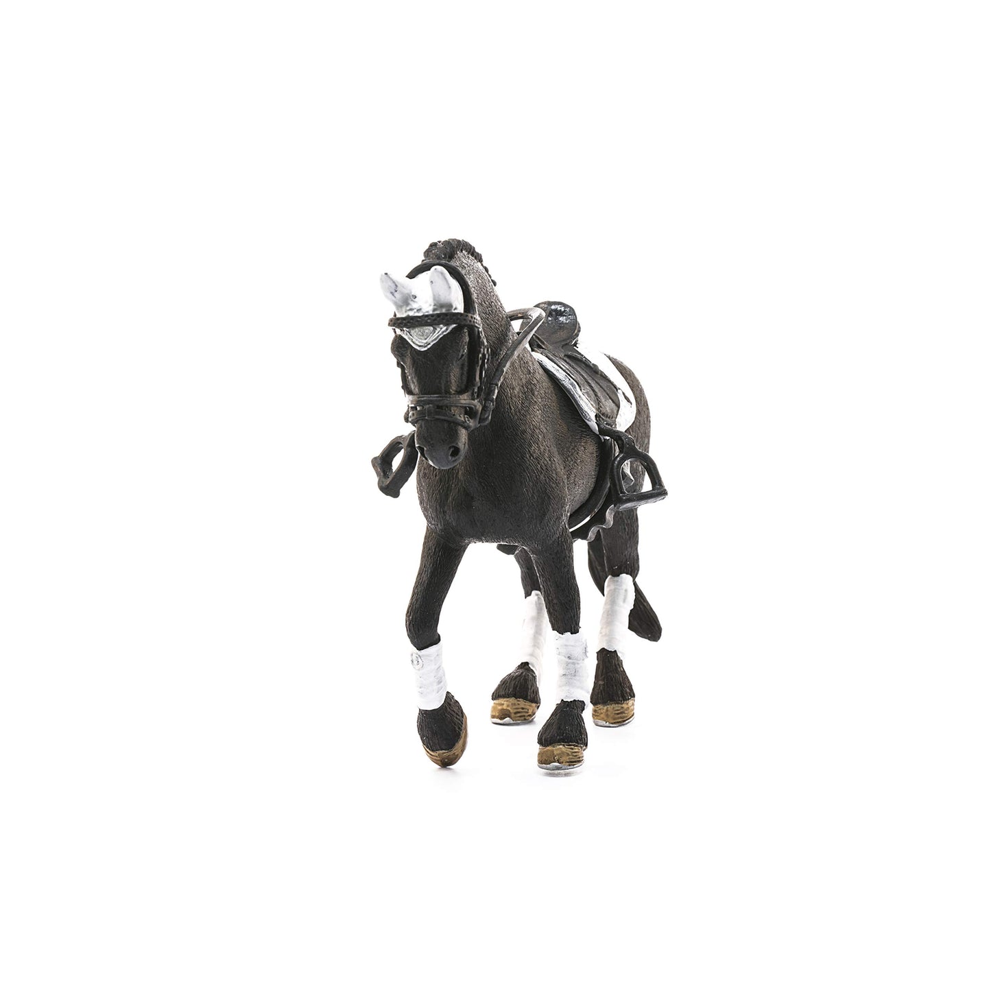 Schleich Horse Club Tournament Riding Stallion Playset - 4-Piece Realistic Figurine, Medium Size, Multi-Color, Model 42457