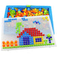 Henmerry Creative Mushroom Nails Mosaic Pegboard Children'S Educational Toys 3D Jigsaw Toys Puzzle Game Building Block Toys (600