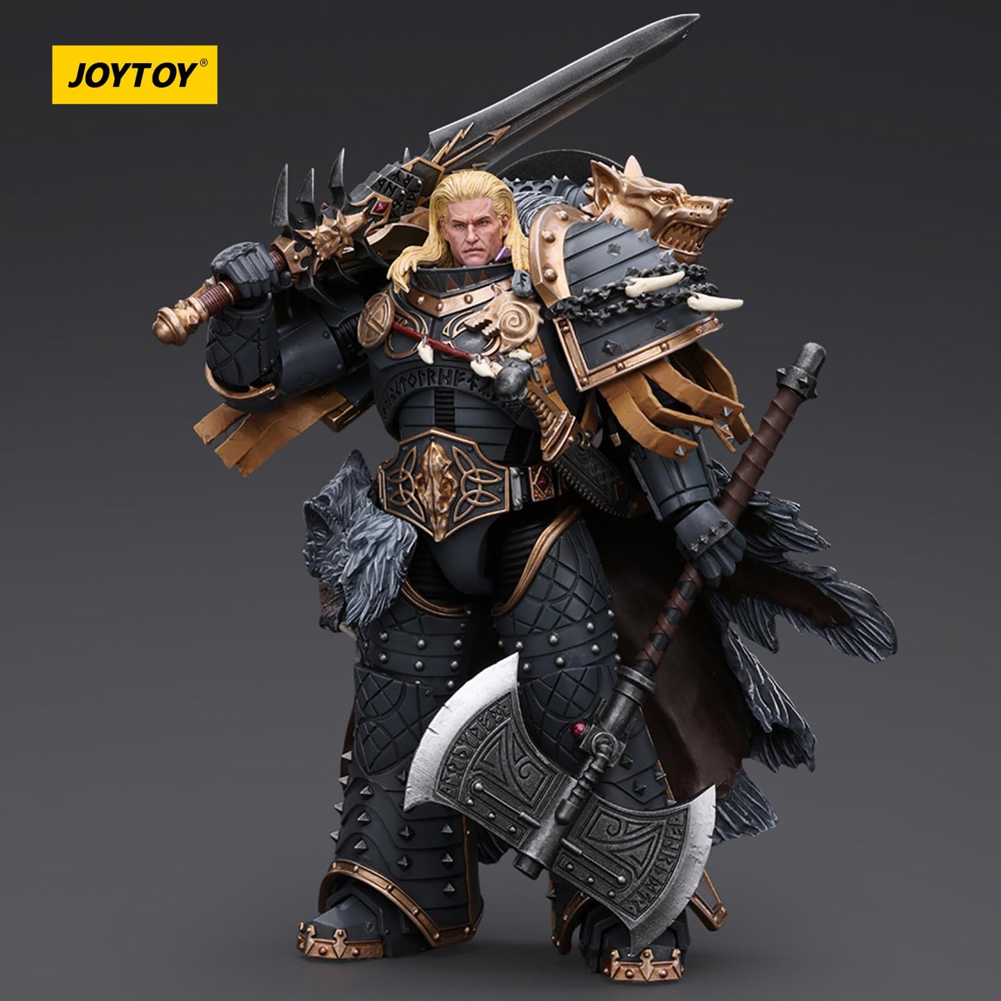 JOYTOY Warhammer 40k Blood Angels Leman Russ Primarch Action Figure - 1/18 Scale, Acrylonitrile Butadiene Styrene, Mssus-6137-