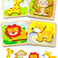 Tonberless Wooden Puzzles Toddler Toys For 1 2 3 Year Old Boy Girl, 4 Packs Animal Toddler Puzzles Preschool Educational Learnin