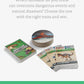 Simplyfun Dinosaur Challenge - Learn About Dinosaurs And Situational Analysis - Engaging And Educational Kids Card Game - 2 To 4 Players - Ages 7 & Up