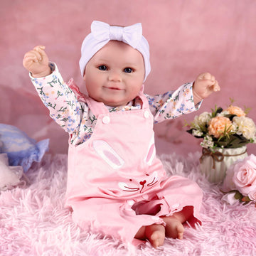 Babeside Reborn Baby Dolls, 20Inch Soft Cute-Realistic Baby Doll Girl W/Complete Accessories Real Life Reborn Baby Dolls That Look Real For 3+ Years Old Girls Gifts, Playtime