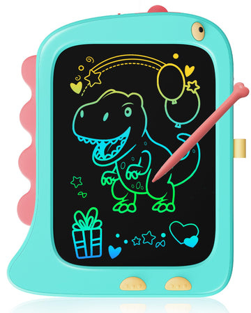 Kokodi Lcd Writing Tablet Doodle Board, 3 4 5 6 Year Old Boys Toys Gifts, 8.5 Inch Drawing Pad Airplane Travel Road Trip Essentials, Dinosaur Toddler Kids Games Birthday Christmas Stocking Stuffers