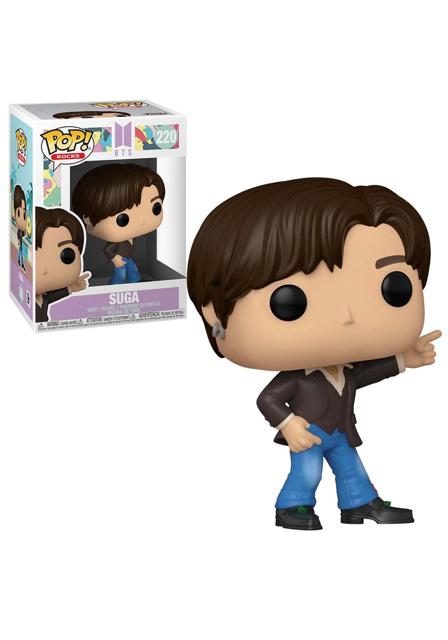 Funko Pop Rocks: Bts - Dynamite - Suga, Multicolor, Standard