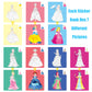 2 Pack Sticker Books For Kids Ages 4-8, Crafts For Kids Ages 4-8 Sticker Paint Books Boys And Girls Birthday Gifts Party Favor, Travel Activity Book Set For Learning (Princess+Mermaid)