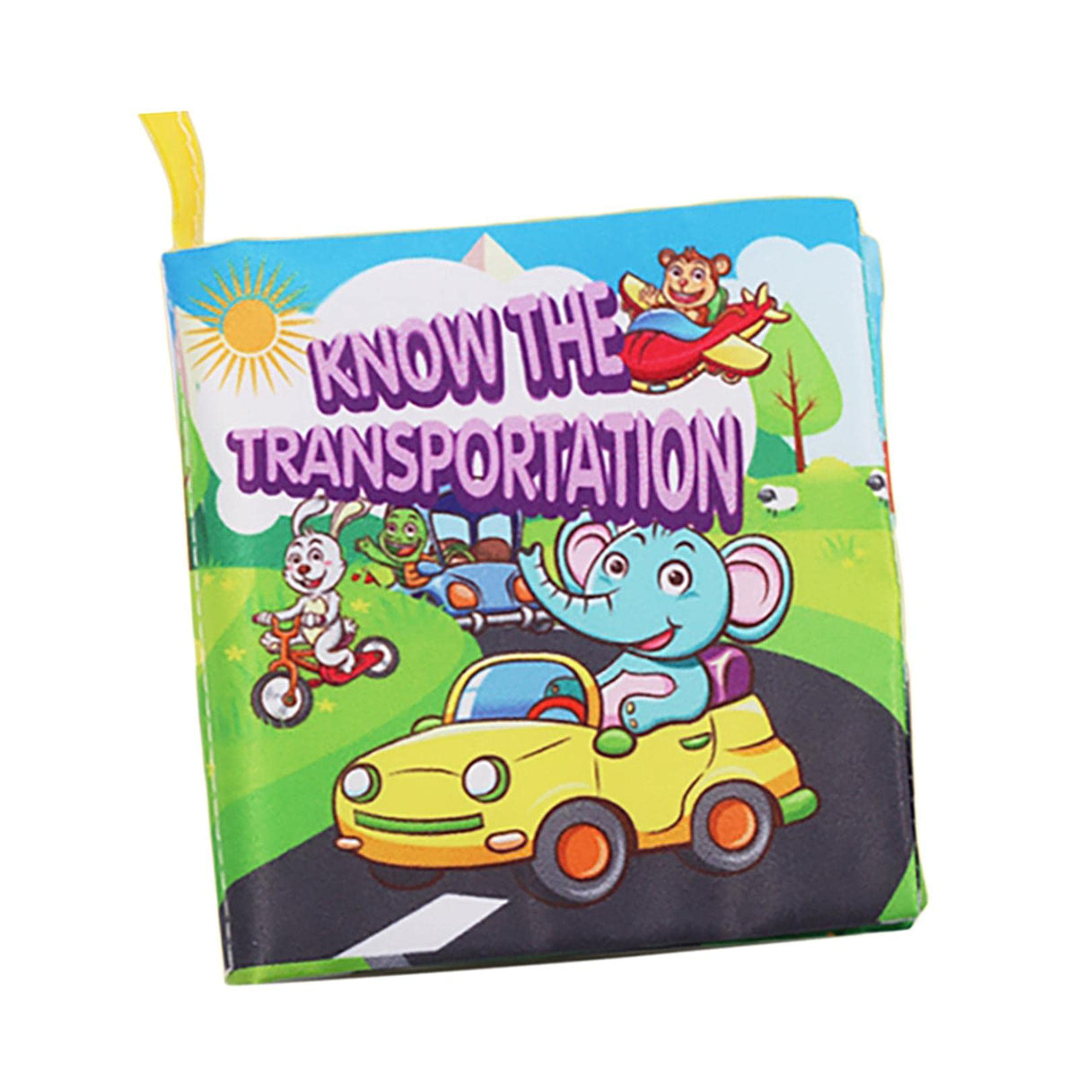 Ilsmysutra Crinkle Cloth Book Educational Sensory Toy Car Airplane Toy For Newborn Traffic|Toys For Baby|Other Toys For Baby