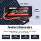 Hosim 2Pcs 2S 7.4V 25C 5200Mah Lipo Battery Rc Car Truck Rc Vehicles Boat Battery Fit For X08 X07 X07W High Speed Rc Cars 1/10 S