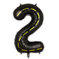 Construction Balloons 40 Inch Construction Number Balloon 2 Black Construction Truck Themed Bulldozer Dump Truck Foil Mylar Ball