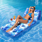 HeySplash Pool Lounger Float, Inflatable Pool Float Adult with Adjustable Backrest, Pool Float with Cup Holder for Swimming Pool