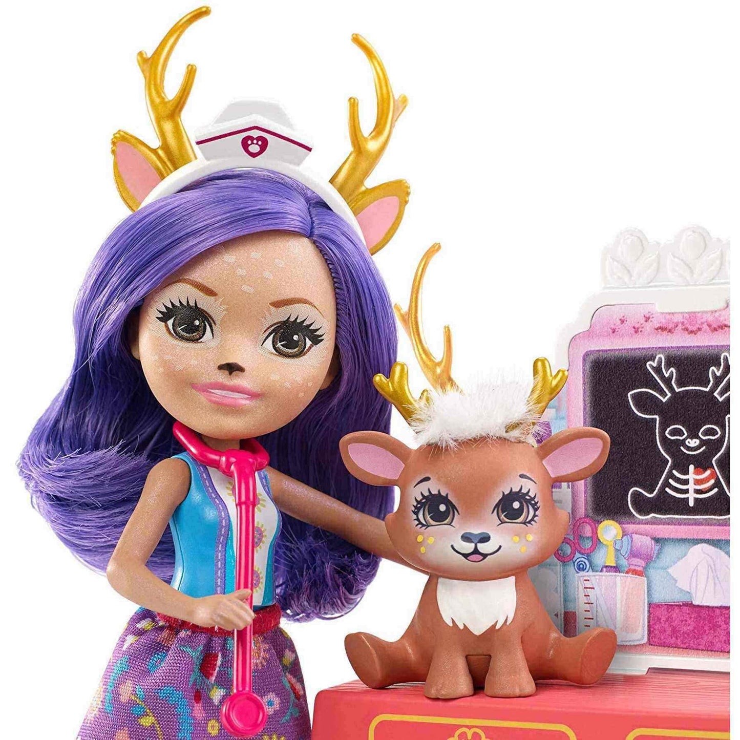 Enchantimals Art Studio Playset with Felicity Fox Doll and Flick Fox, 6-inch Small Doll, with Easel, Stool and Smaller Art and P