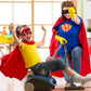 Nugeriaz Superhero Cape For Kids-Halloween Cape And Mask Cosplay Costumes Set For Kids (Double Sided Cape) (2Pcs Red)