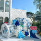 Inflatable Bubble House for Kids, 13Ft Clear Blow Up Balloon Dome with 6.5'L Tunnel, Outdoor Transparent Commercial Grade PVC Bu