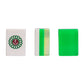 Yellow Mountain Imports Classic Chinese Mahjong Set - 148 Translucent Green Tiles in Emerald Wooden Case, 14.6"x10.8"x2.2"