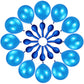 120 Pack Pearl Blue Balloons, Bright 12 Inch Royal Blue Latex Party Balloons For Birthday Wedding Baby Shower Halloween.