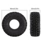 INJORA 1.0 Tires Soft Rubber Crawler Wheel Tires for 1/18 TRX4M SCX24 Gladiator Bronco C10 JLU Deadbolt B17 Axial 1/24 1/18 Trac