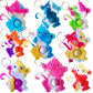 24 Packs Funny Summer Present Unique Mini Monkey Assorted fidgets Bubble Toys for Kids Children Classroom Students Gifts from Te