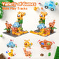 Airkid Marble Runs For Kids 4-8, Marble Runs Building Blocks With Dinosaur Toys, Stem Building Toys, Compatible With All Major B